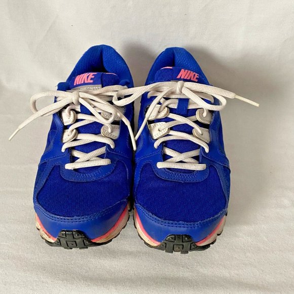 Nike Dual Fusion ST 2 Athletic Running Shoe Womens Size 6.5 454240-416 Blue Pink - Picture 3 of 12